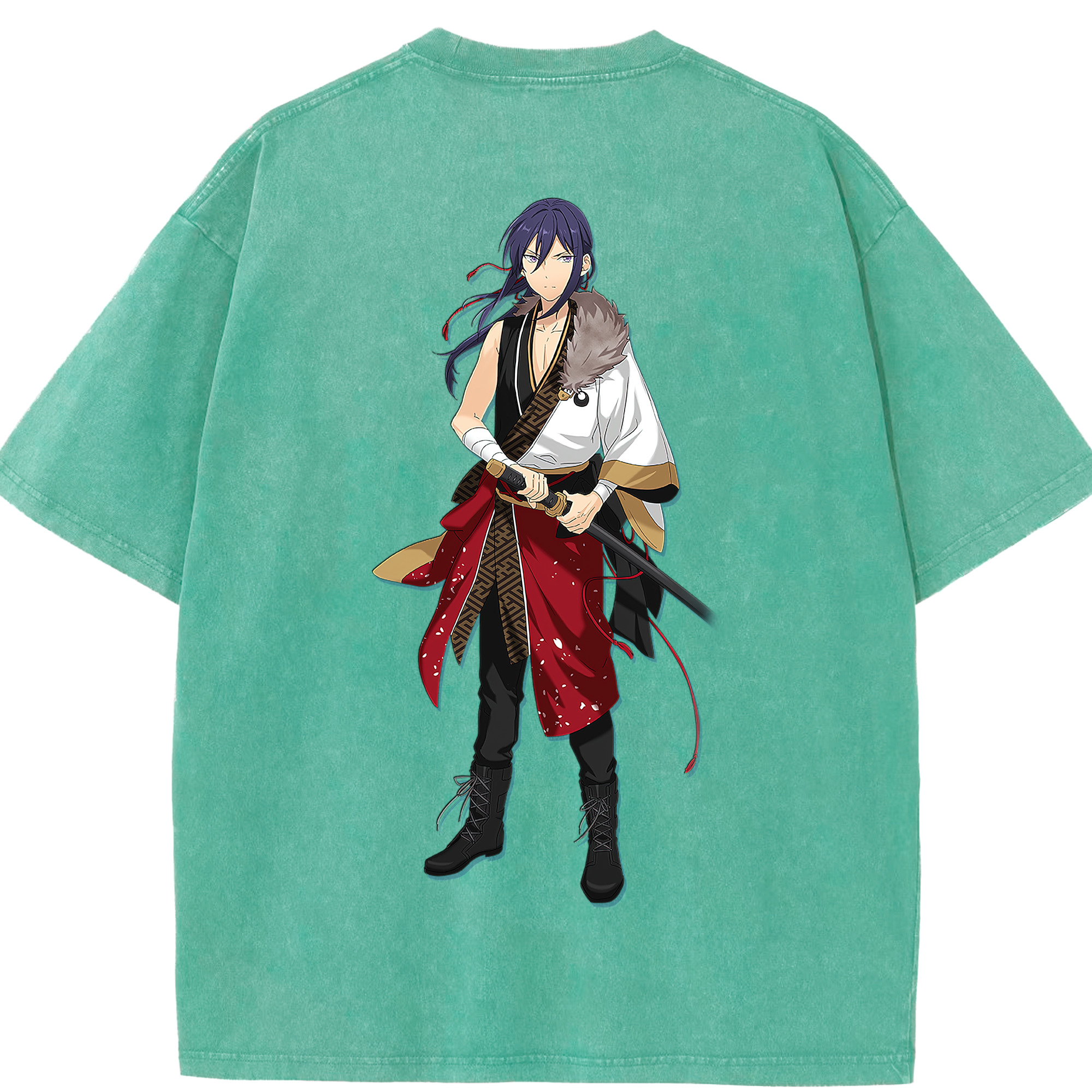 （画像用） あんさんぶるスターズ! Ensemble Stars 綿100% ヴィンテージ風 半袖Tシャツ（背面プリント）